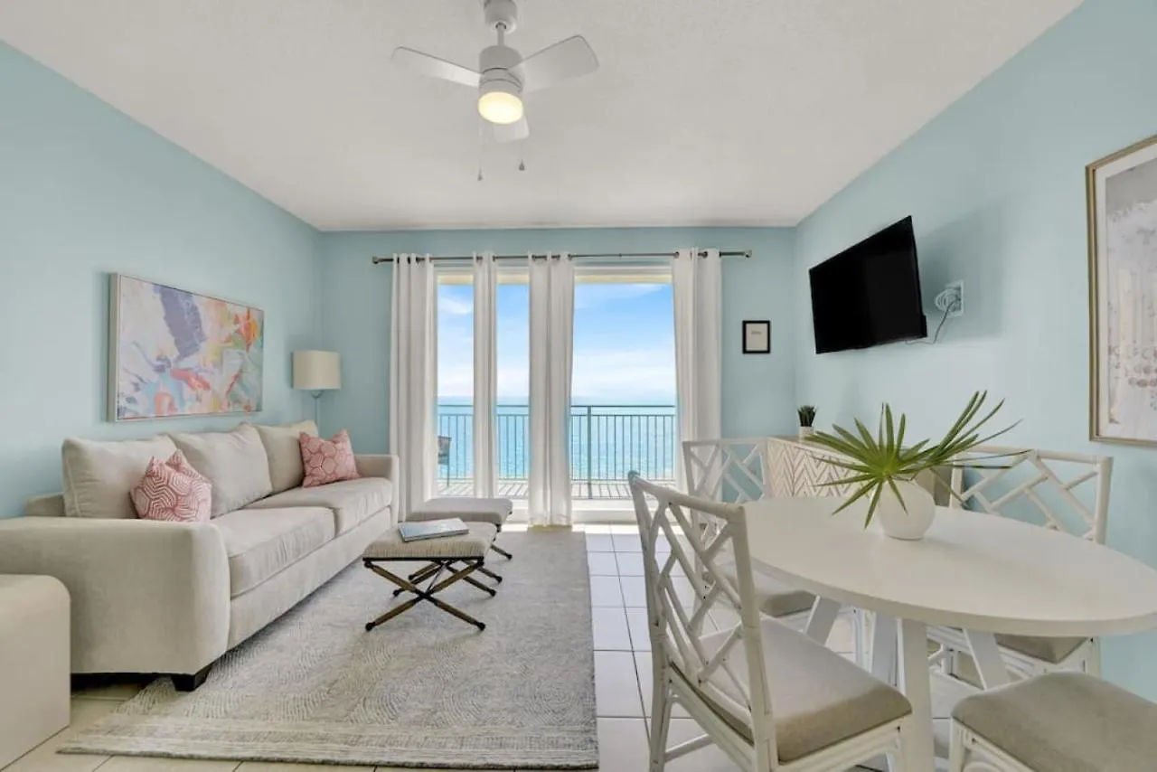 Sunny Shore Oasis Condo With Gulf Views, Pool And Hot Tub Panama City Beach Holiday home